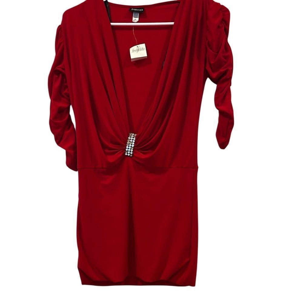 Frederick’s of Hollywood Vintage Red Sexy Top Sz.S NWT